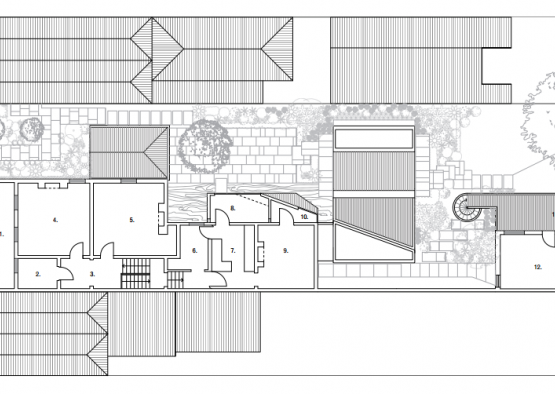 a floor plan of a house