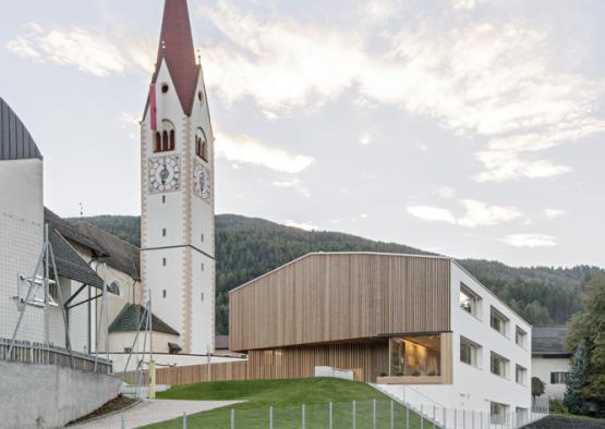 a building with a clock tower