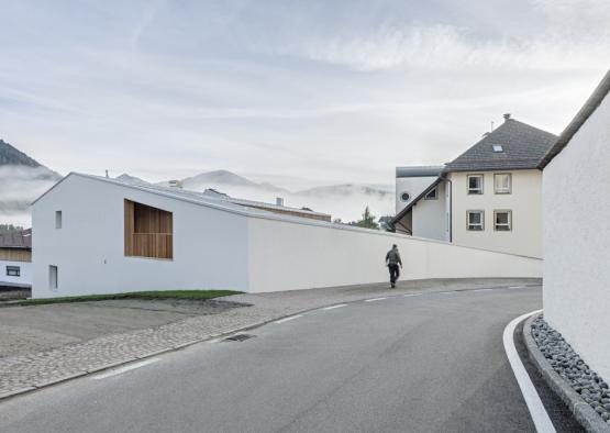 a person walking on a road