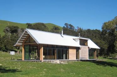 a house with a large roof